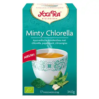 Holland & Barrett Yogi Tea Minty Chlorella Bio (17 Theezakjes) aanbieding