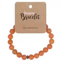 Holland & Barrett Steengoed Kralenarmband Aventurijn Rood aanbieding