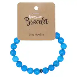 Holland & Barrett Steengoed Kralenarmband Howliet Blauw aanbieding