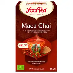 Holland & Barrett Yogi Tea Maca Chai Bio (17 theezakjes) aanbieding