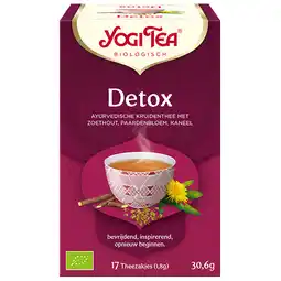 Holland & Barrett Yogi Tea Detoxthee Bio (17 Theezakjes) aanbieding