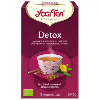 Holland & Barrett Yogi Tea Detoxthee Bio (17 Theezakjes) aanbieding