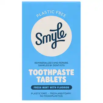 Holland & Barrett Smyle Tandpasta Tabs Original Refill - 65 tabletten aanbieding