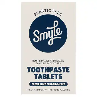 Holland & Barrett Smyle Tandpasta Tabs Original Fluoridevrij Refill - 65 tabletten aanbieding