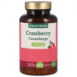 Holland & Barrett Holland & Barrett Cranberry 200mg - 120 capsules aanbieding