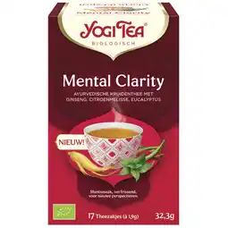 Holland & Barrett Yogi Tea Mental Clarity Bio - 17 theezakjes aanbieding