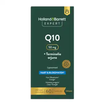 Holland & Barrett Holland & Barrett Expert Q10 50mg + Terminalia Arjuna Liposomaal - 60 capsules aanbieding