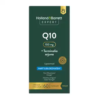 Holland & Barrett Holland & Barrett Expert Q10 100mg + Terminalia Arjuna Liposomaal - 60 capsules aanbieding