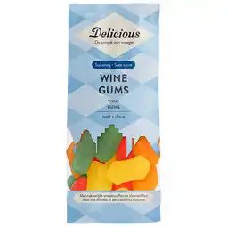 Holland & Barrett Delicious Suikervrije Wine Gums - 130g aanbieding