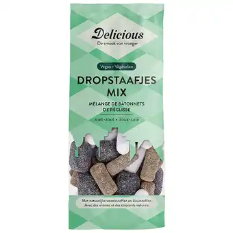 Holland & Barrett Delicious Vegan Dropstaafjes Mix - 150g aanbieding