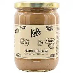 Holland & Barrett KoRo 100% Hazelnootpasta - 500g aanbieding