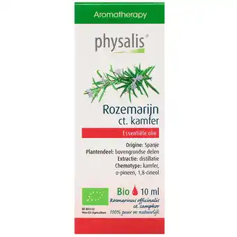 Holland & Barrett Physalis Essentiële Olie Rozemarijn ct. Kamfer Bio - 10ml aanbieding