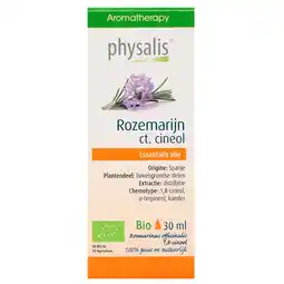 Holland & Barrett Physalis Essentiële Olie Rozemarijn ct. Cineol Bio - 30ml aanbieding