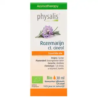 Holland & Barrett Physalis Essentiële Olie Rozemarijn ct. Cineol Bio - 30ml aanbieding