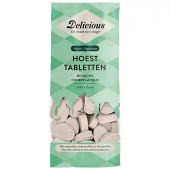 Holland & Barrett Delicious Vegan Hoesttabletten Bonbons - 150g aanbieding