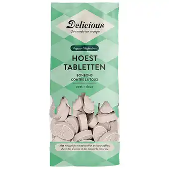 Holland & Barrett Delicious Vegan Hoesttabletten Bonbons - 150g aanbieding