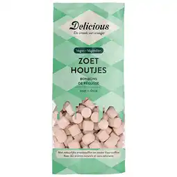 Holland & Barrett Delicious Vegan Zoethoutjes - 160g aanbieding