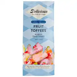 Holland & Barrett Delicious Suikervrije Fruit Toffees - 100g aanbieding