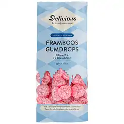 Holland & Barrett Delicious Framboos Gumdrops Suikervrij - 130g aanbieding