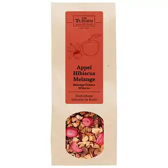 Holland & Barrett De Tuinen Fruitinfusie Appel Hibiscus Melange - 100g aanbieding