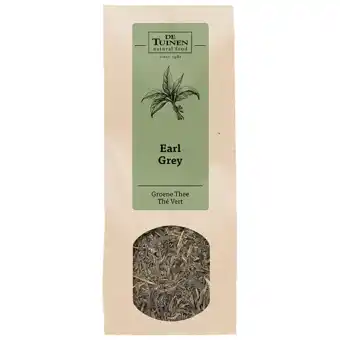 Holland & Barrett De Tuinen Groene Thee Earl Grey - 100g aanbieding