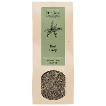 Holland & Barrett De Tuinen Groene Thee Earl Grey - 100g aanbieding