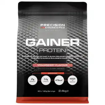 Holland & Barrett Precision Engineered Gainer Protein Aardbei - 2,4kg aanbieding