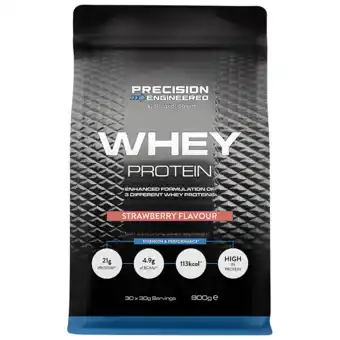 Holland & Barrett Precision Engineered Whey Protein Strawberry - 900g aanbieding