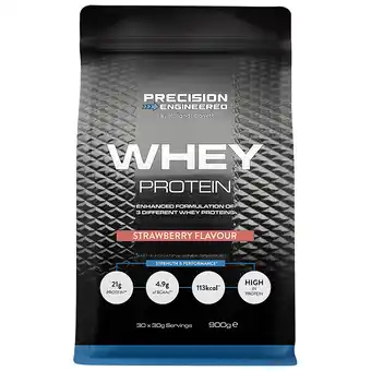 Holland & Barrett Precision Engineered Whey Protein Strawberry - 900g aanbieding