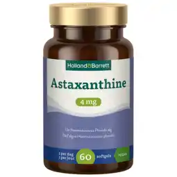 Holland & Barrett Holland & Barrett Astaxanthine 4mg - 60 softgels aanbieding