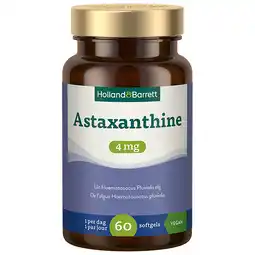 Holland & Barrett Holland & Barrett Astaxanthine 4mg - 60 softgels aanbieding