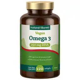 Holland & Barrett Holland & Barrett Vegan Omega 3 250mg DHA - 120 softgels aanbieding