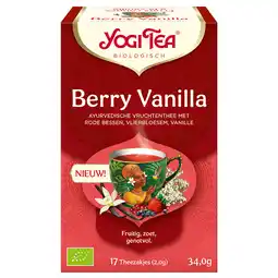 Holland & Barrett Yogi Tea Berry Vanilla - 17 theezakjes aanbieding