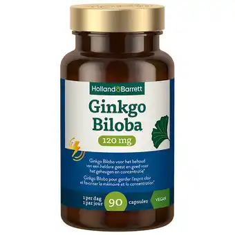 Holland & Barrett Holland & Barrett Ginkgo Biloba 120mg - 90 capsules aanbieding