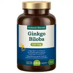 Holland & Barrett Holland & Barrett Ginkgo Biloba 120mg - 180 capsules aanbieding