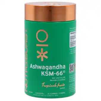 Holland & Barrett Nutriburst Ashwagandha KSM-66 + Vitamine B5 - 60 gummies aanbieding