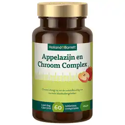 Holland & Barrett Holland & Barrett Appelazijn En Chroom Complex - 60 tabletten aanbieding