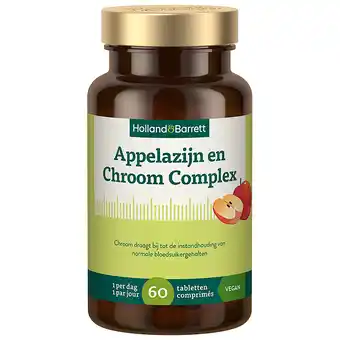 Holland & Barrett Holland & Barrett Appelazijn En Chroom Complex - 60 tabletten aanbieding