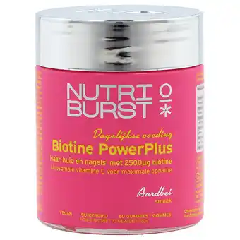 Holland & Barrett Nutriburst Biotine PowerPlus 2500 µg - 60 gummies aanbieding