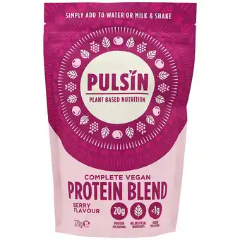 Holland & Barrett Pulsin Complete Vegan Protein Blend Bessensmaak - 270g aanbieding