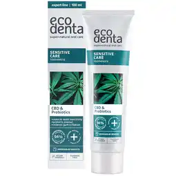 Holland & Barrett Ecodenta Sensitive Tandpasta Probiotica & CBD - 100ml aanbieding