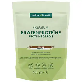 Holland & Barrett Holland & Barrett Premium Erwtenproteïne Cacao – 500g aanbieding