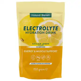 Holland & Barrett Holland & Barrett Elektrolyten Hydration Drink Citroen – 150g (30 porties) aanbieding