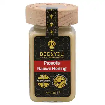 Holland & Barrett BEE&YOU Propolis Rauwe Honing - 190g aanbieding