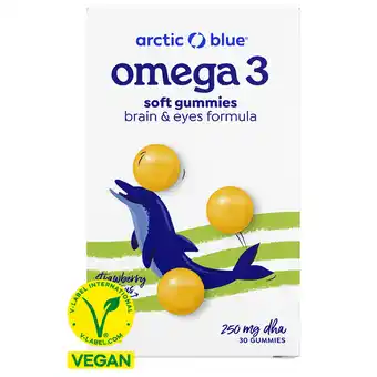 Holland & Barrett Arctic Blue Vegan Omega 3 DHA met Vitamine D en Jodium - 30 gummies aanbieding