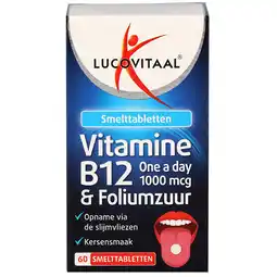 Holland & Barrett Lucovitaal Vitamine B12 1000mcg & Foliumzuur - 60 smelttabletten aanbieding