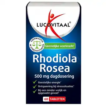 Holland & Barrett Lucovitaal Rhodiola Rosea 500mg - 60 tabletten aanbieding