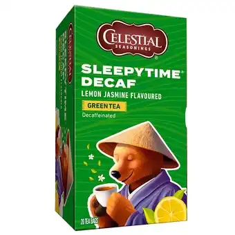 Holland & Barrett Celestial Seasonings Sleepytime Green Decaf Lemon Jasmin (20 Theezakjes) aanbieding