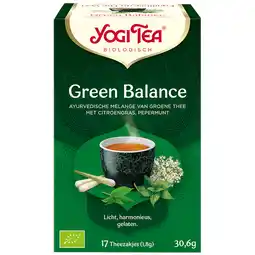 Holland & Barrett Yogi Tea Green Balance Bio (17 Theezakjes) aanbieding