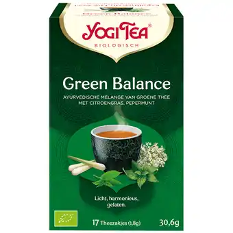 Holland & Barrett Yogi Tea Green Balance Bio (17 Theezakjes) aanbieding